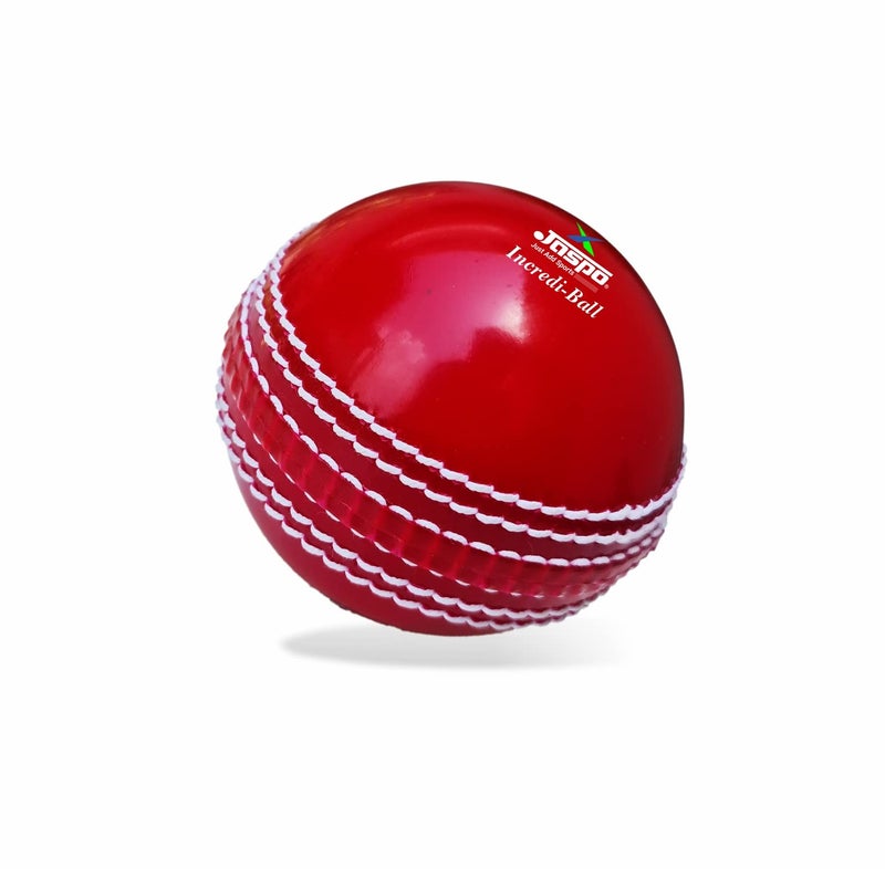 jaspo IncrediBall Soft T20 Cricket Training Ball Quantity-1 Indoor/Outdoor Play and Cricket Practice (229 cm Circumference), PVC Material, Colour-Red - Image 1