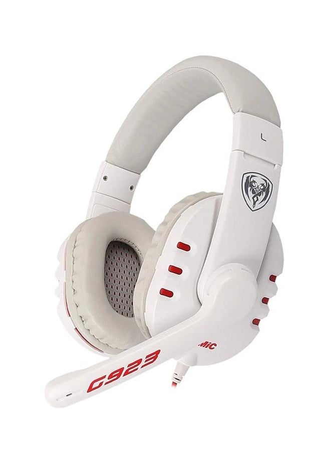 Somic - Wired gaming headset G923 , comfort and fashion  for wearers , computer gaming headset with microphone used in daily life, headset that can bring you the most comfortable advantage , Both the appearance and the sound quality are very pleasing, and it also provides stereo sound quality and clear calls, long hard microphone with high sensitivity guarantees the quality of chatting. - Image 1