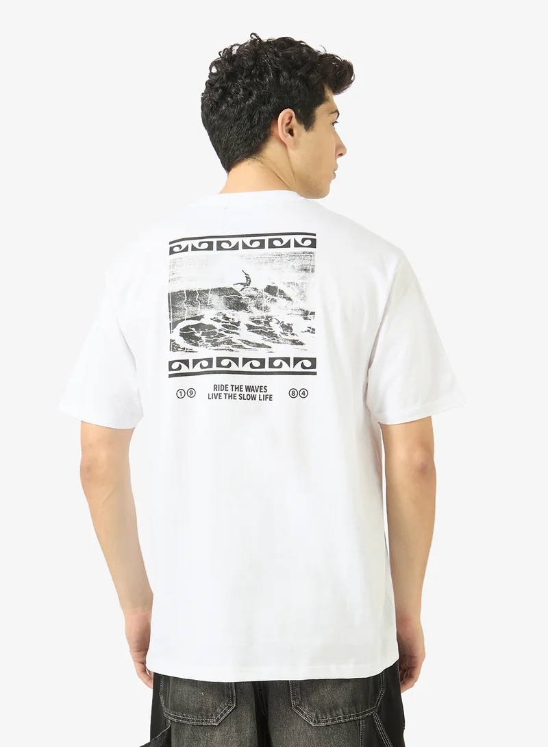 Ripples Mens Drop Shoulder T-shirt