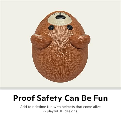 Schwinn Classic Bike Helmet for Kids, 3D Teddy Bear Design, 44 - 50 cm Helmet for Kids Ages 1-3, Lightweight, Adjustable Dial, Interior Padding, Lower Molded Shell, Infant Bike Helmet - Image 3