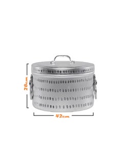Ayda Pure Aluminium Mandi Biryani Cooking Pot Or Steamer Pot W42 X L42 X H28cm  - Image 3