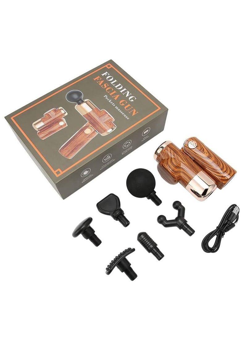 Massage Gun, Massage Gun Folding Portable Speed Adjustable Body Therapy Deep Tissue Muscle Massager - Image 4