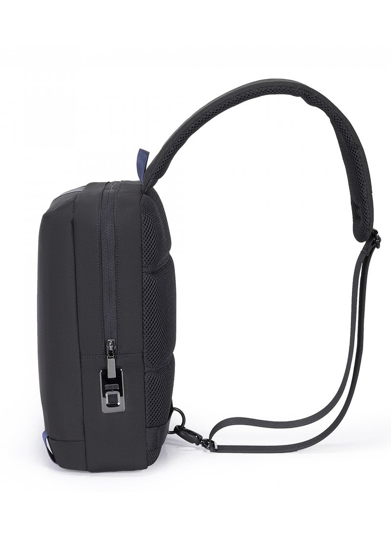 porodo - Lifestyle Sling Bag with Fingerprint, Apple Find My Locator, and USB type - Image 1