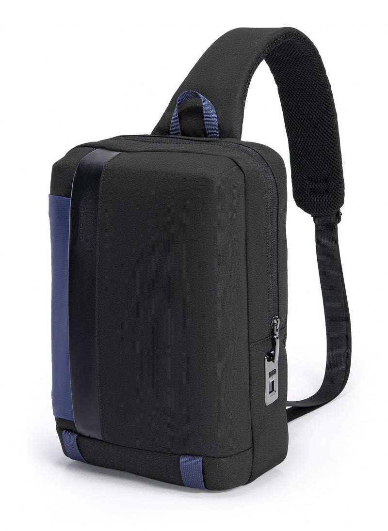 porodo - Lifestyle Sling Bag with Fingerprint, Apple Find My Locator, and USB type - Image 1