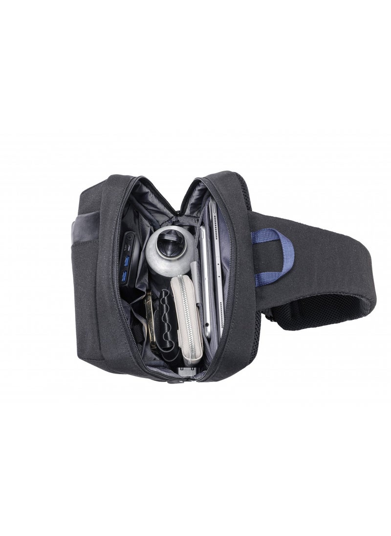 porodo - Lifestyle Sling Bag with Fingerprint, Apple Find My Locator, and USB type - Image 1
