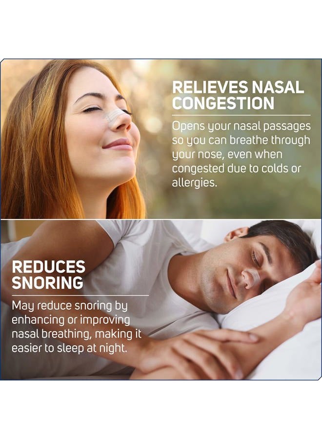 Clear Passage Nasal Strips Medium, 100 ct | Works Instantly to Improve Sleep, Reduce Snoring, & Relieve Nasal Congestion Due to Colds & Allergies - Image 5
