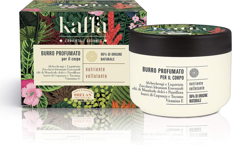 Helan Kaffa Perfumed and Nourishing Body Butter Moisturising Perfumed and Velvety Body Skin Cream Cleansing and NonGreasy 200ml Made in Italy
