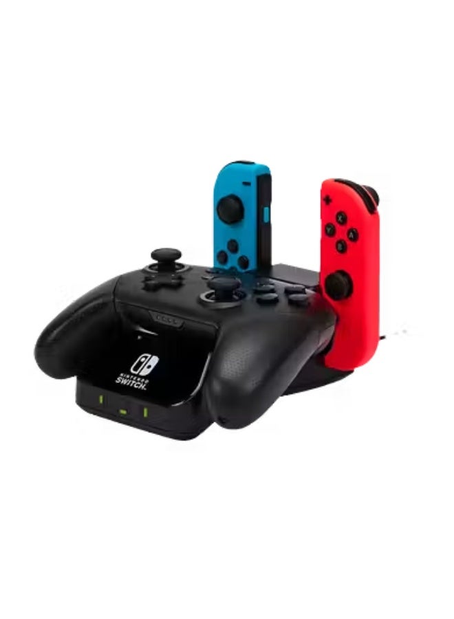 باور أيه Power A Pro Controller and Joy-Con Charging Base for Nintendo Switch - Black - Image 4
