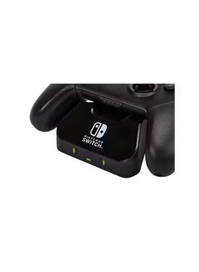 باور أيه Power A Pro Controller and Joy-Con Charging Base for Nintendo Switch - Black - Image 5