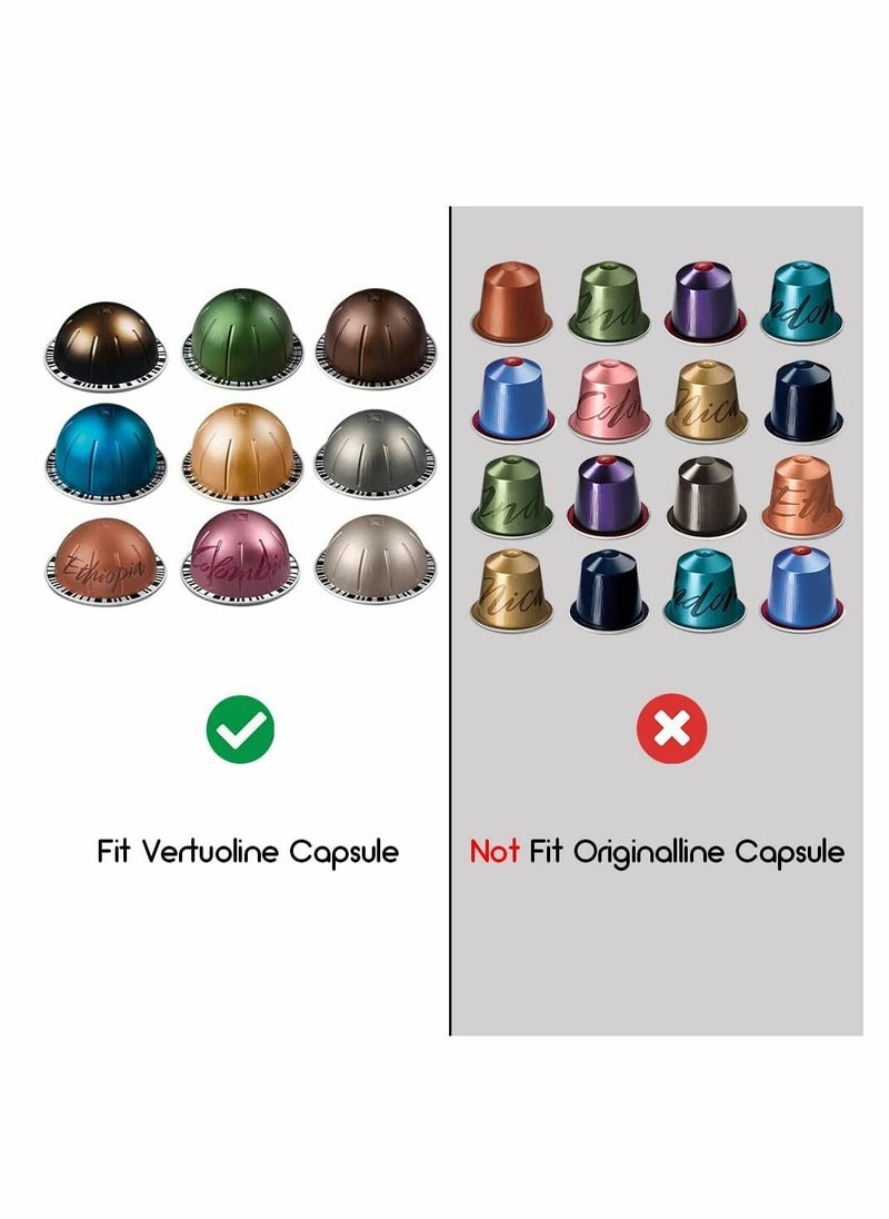 Y&D - Coffee Pods Seal Lids, Reusable Aluminum Foil Sticker Seals Lids Compatible with Nespresso Vertuoline Capsules (50pcs) - Image 1