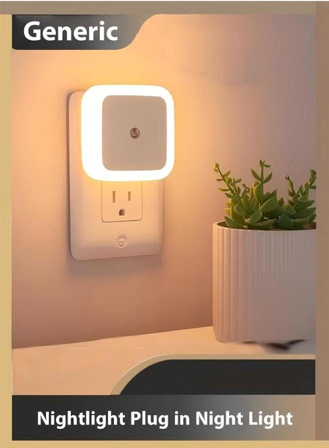Nightlight Plug in Night Light, Dusk to Dawn Night Lamp Led Night Light for Kids Bedroom, Bathroom, Hallway Warm  - Image 1