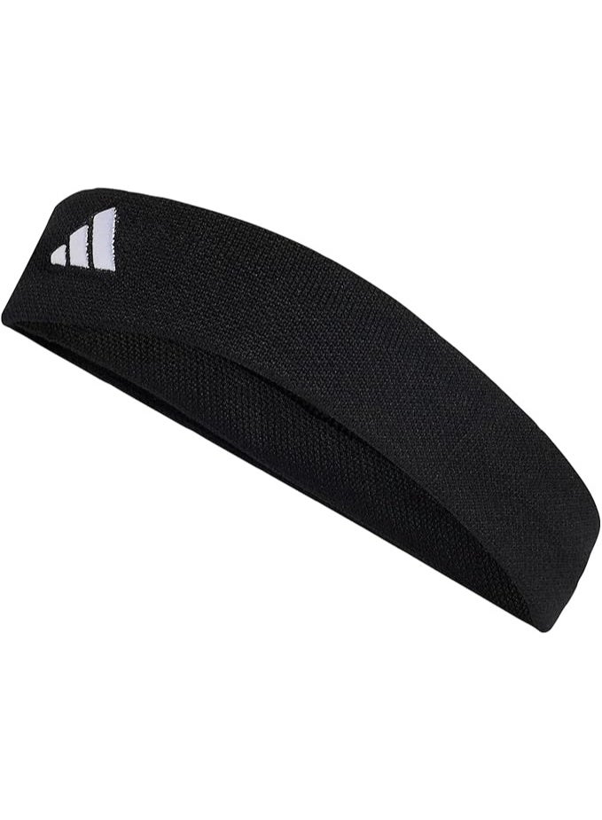 اديداس عصابة رأس ريبوك – أسود، تمتص العرق للأداء الرياضي أثناء الجري والتدريب والصالة الرياضية - Image 1