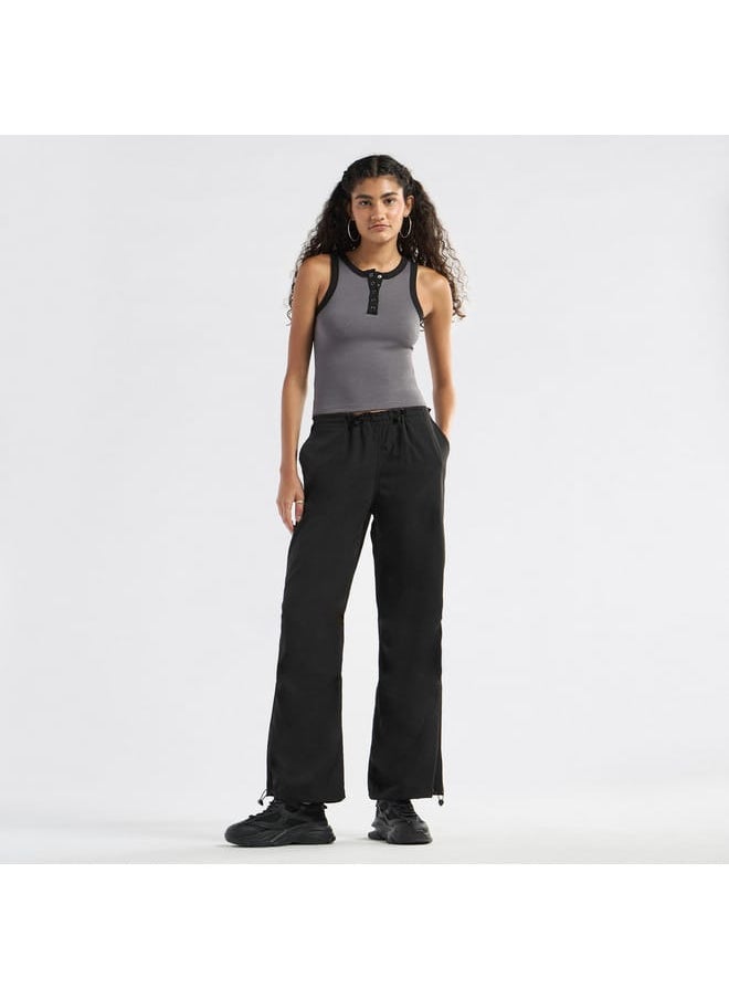 FAV Textured Tank Top with Crew Neck and Racerback  - Image 2