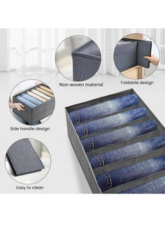 Generic 6 Pieces - Wardrobe & Drawer Clothes Organizer ( 6 Grids ) Foldable - Grey  - Image 3