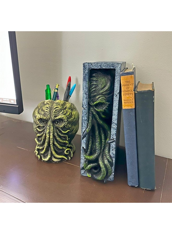 توي فولت رف كتب كاثولو من Toy Vault، حامل كتب من الراتنج، تمثال وحش كاثولو المتلصص  - Image 5