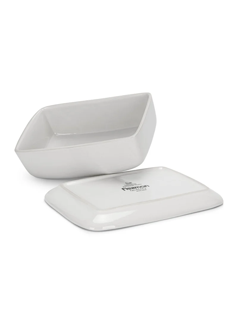 فيسمان Butter Dish with Non Slip Bottom Celine Series Azure Cheese Container with Stylish Design and Dishwasher Safe 20X10.5 cm