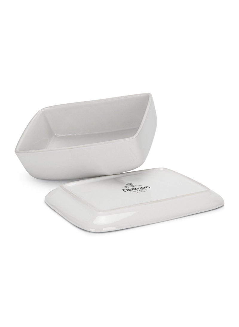 Fissman Butter Dish with Non Slip Bottom Celine Series Azure Cheese Container with Stylish Design and Dishwasher Safe 20X10.5 cm - Image 2