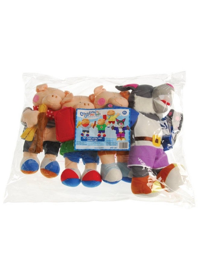 Constructive Playthings "The Three Little Pigs" Wolf and Pig Puppet Set from The Childhood Favorite Book - Image 2