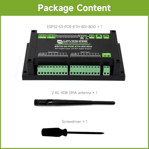 Waveshare Industrial ESP32S3 Control Board with 8Channel Digital Input Output Builtin Xtensa 32bit LX7 Dualcore Processor Up to 240MHz with Multiple Isolation Protection Circuits - Image 3