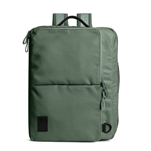 DailyObjects PET Kelp Meridian Convertible Briefpack (Backpack + Briefcase) (16L)| 100% Recycled | Fits any Laptop Upto 16 Inch | Lightweight Shoulder Backpack | Multiutility Bag with Trolley Sleeve - Image 1