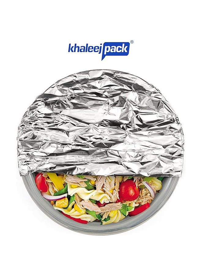 Khaleej Pack رقائق الألمنيوم 1.35 كجم ، عرض 30 سم ، لفافة foil ثقيلة الوزن للاستخدام في تقديم الطعام - Image 3