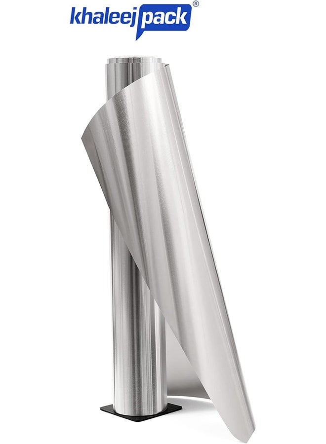 Khaleej Pack رقائق الألمنيوم 1.35 كجم ، عرض 30 سم ، لفافة foil ثقيلة الوزن للاستخدام في تقديم الطعام - Image 2