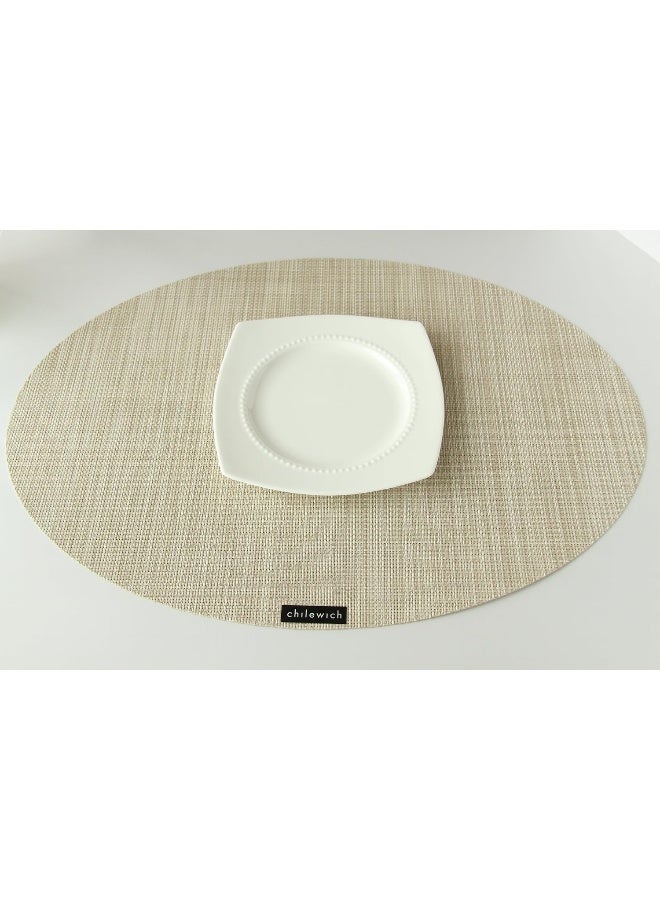 Chilewich Oval Mini Basketwave Placemat 14 by 19-Inch