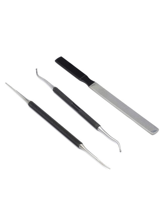 KLIPP Ingrown Toenail Tool Kit For Men And Women -Ingrowing Toe Nail Lifter, Rounded File And Metal Fingernail File For Manicure Pedicure Foot Care - Heavy Duty Surgical Grade Steel - Image 3