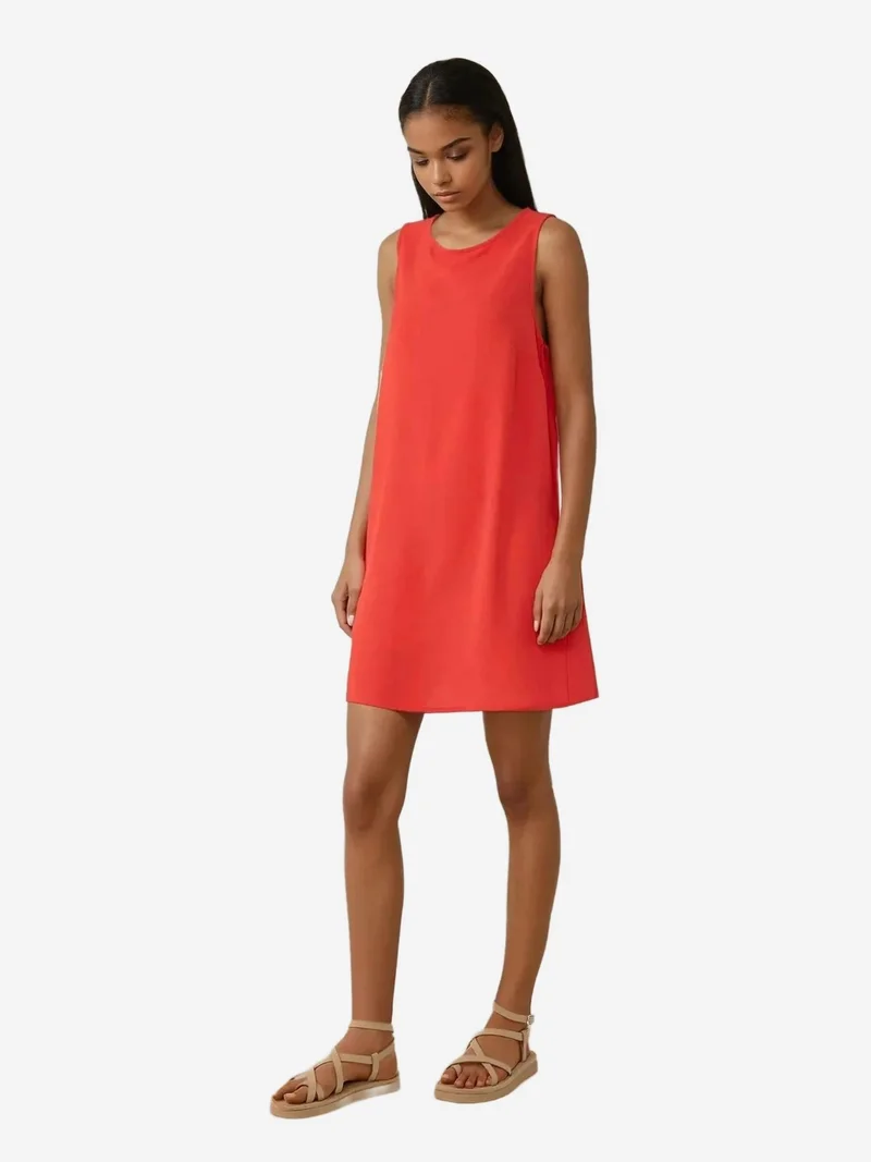 HICCUP Crew Neck A-Form Fit Mini Dress