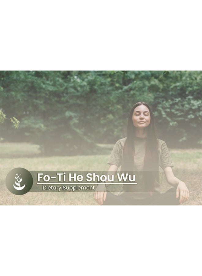 PURE ORIGINAL INGREDIENTS مكونات أصلية نقية فوي-تي (هي شou وو)، (100 كبسولة) دائمًا نقية، بدون إضافات أو مواد حشو، تم التحقق منها في المختبر - Image 5