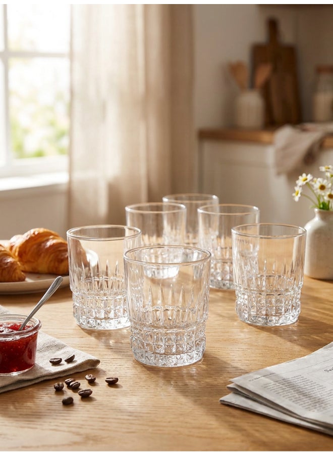 Luminarc Imperator 6 Piece Tumbler 300ml Drinking Set For Juice, Water, Soft Drinks, Hard Drink, Hot Beverages - Image 3