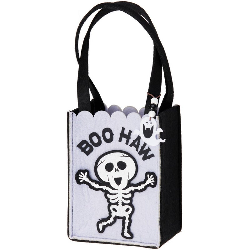 Koopman Halloween Felt Basket – 155mm Spooky Holiday Decoration, Seasonal Candy Holder for Home, Tabletop & Festive Display, Assorted 1 Piece - Image 3