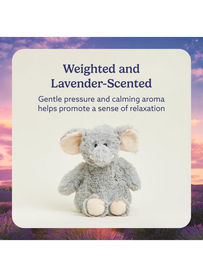 warmies Microwavable & Weighted Stuffed Animals, Gray Elephant - Heated Stuffed Animal Plushie for Warmth & Comfort - Cute Soft Plush Toys for Boys, Girls, Babies & Toddlers - Image 3