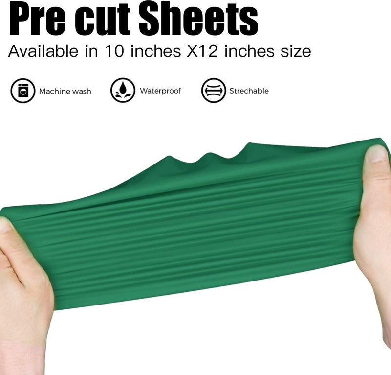 JANDJPACKAGING Green Heat Transfer Vinyl Bundle: 10 Pack 12"x10" Sheets, HTV Vinyl Sheets for Cricut & Silhouette Cameo or Home Iron On Vinyl T-Shirts & Fabrics - Image 5