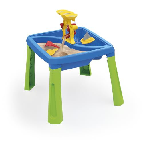 DOLU 3in1 Activity Table Sand Water Creativity Blue Green Yellow Play Accessories Sensory Toy IndoorOutdoor Toddlers Kids Ages 2 - Image 1