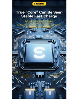 ESSAGER Ultra-Durable High Speed Charging 240W 6A And Syncing Data Display screen USB-C to USB-C Cable  - Image 4