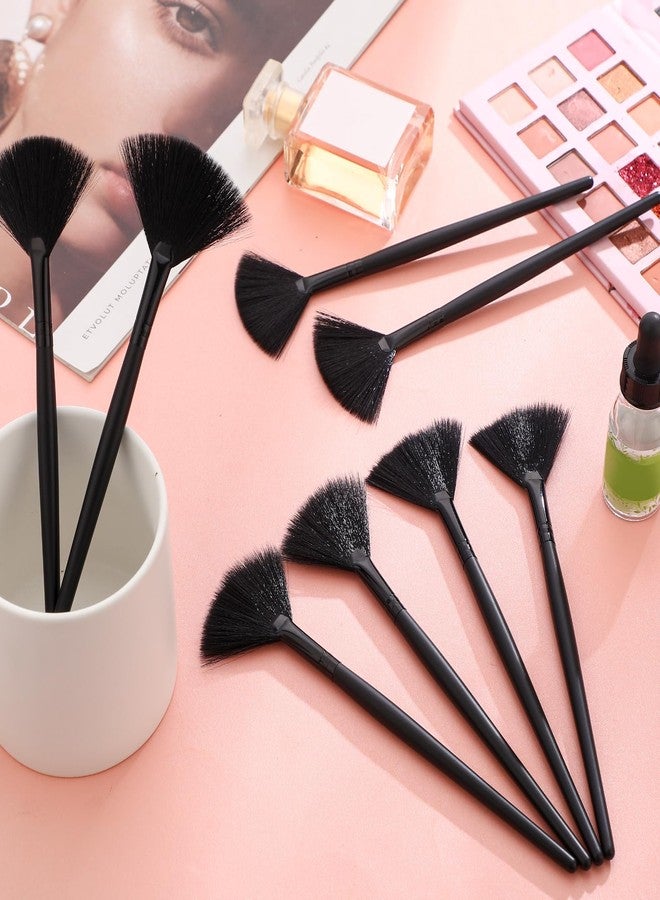 مايتيز مجموعة من 9 فرش لتوزيع قناع الوجه، فرش ناعمة لتطبيق المكياج المقشر بحمض الجليكوليك لكريم الطين (أسود بالكامل) - Image 4