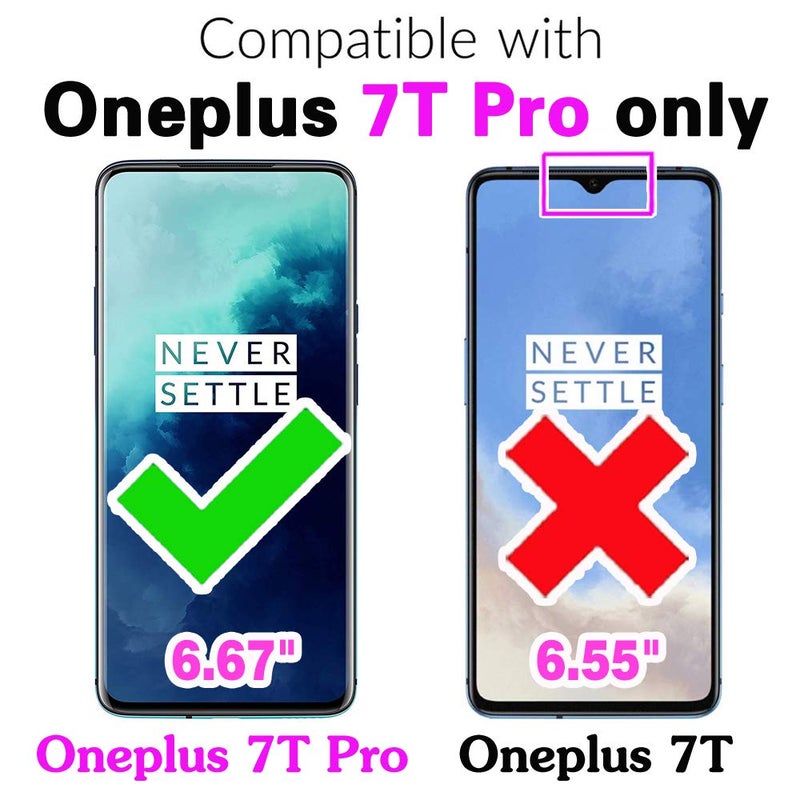 Asuwish Phone Case for OnePlus 7T Pro OnePlus7TPro 5G Mclaren Edition with Screen Protector Cover and Slim Soft TPU Cell Accessories Protective One Plus 7TPro 1Plus 1 + 1+ Women Men Carbon Fiber Black - Image 2