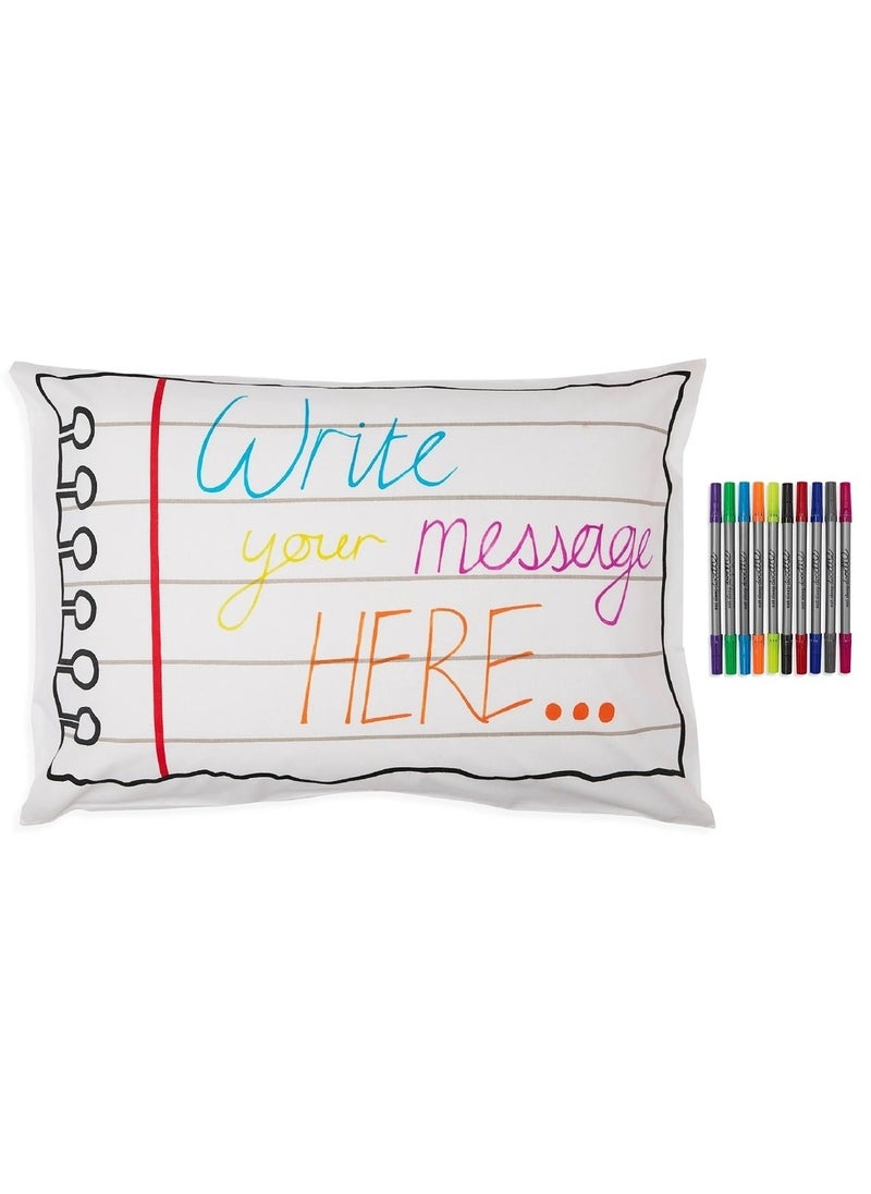 eatsleepdoodle Coloring Pillowcase, Doodle  - Image 1