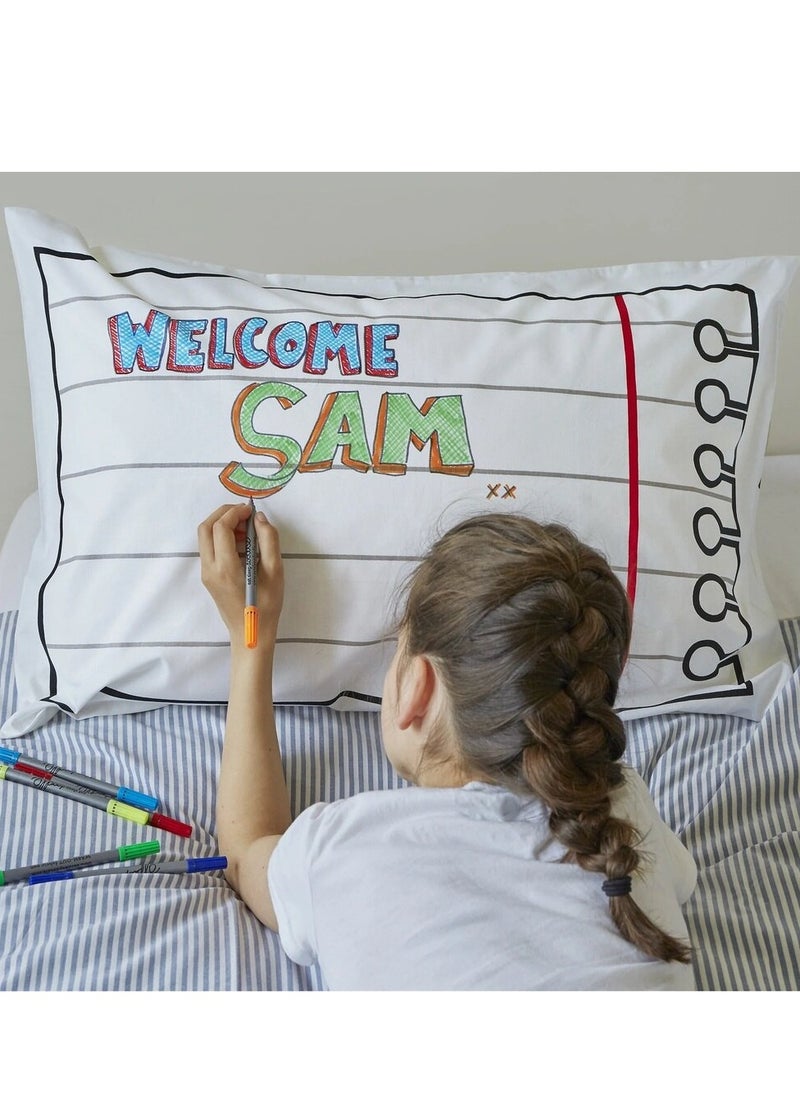eatsleepdoodle Coloring Pillowcase, Doodle  - Image 5