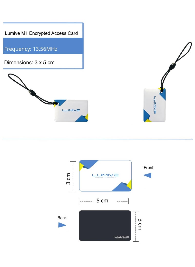 LUMIVE - M1 Ic Cards For Smart Door Locks Compatible With Ttlock Tuya Smart Locks 13.56Mhz Rfid Fob Key For Keyless Entry 5 Pieces - Image 1