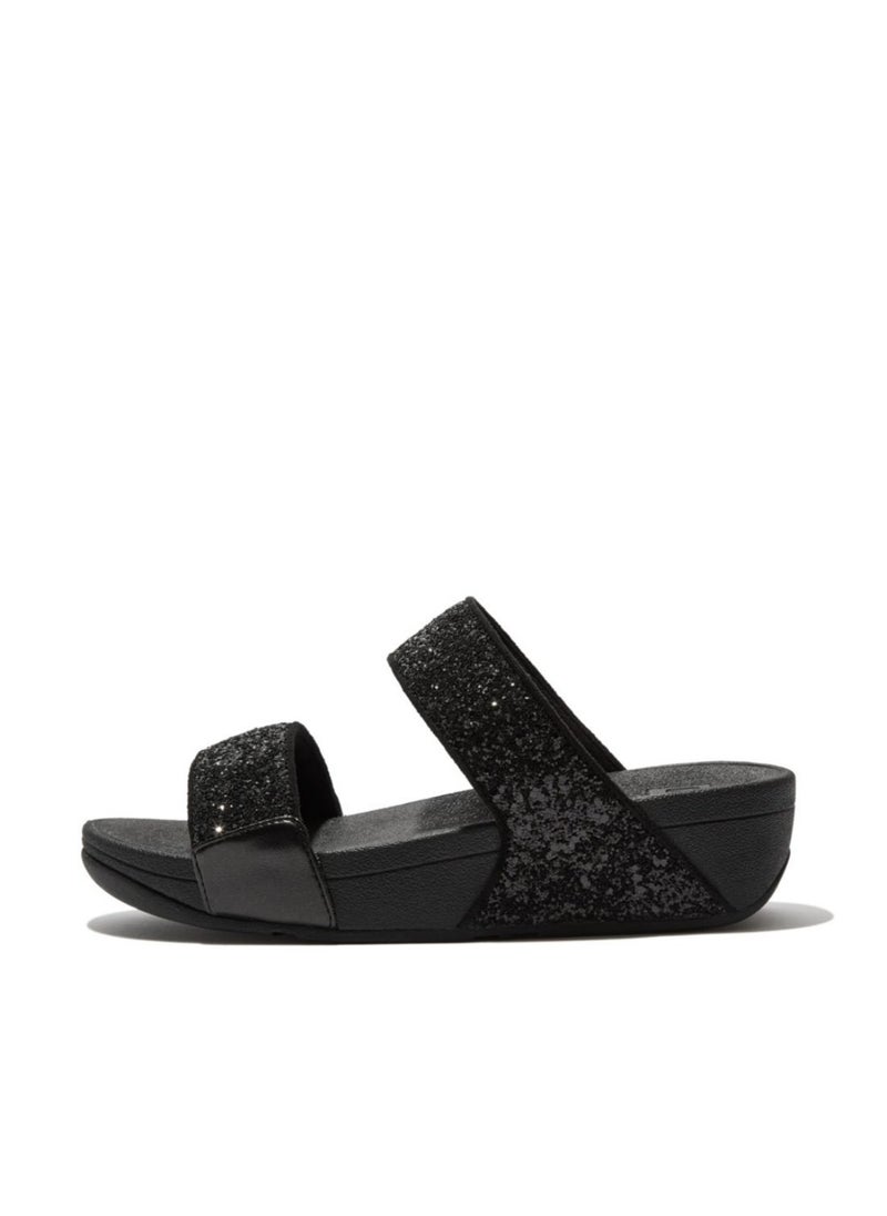 FitFlop - Ladies Lulu Glitter Slides - Black Glitter ET3-339 38 - Image 1