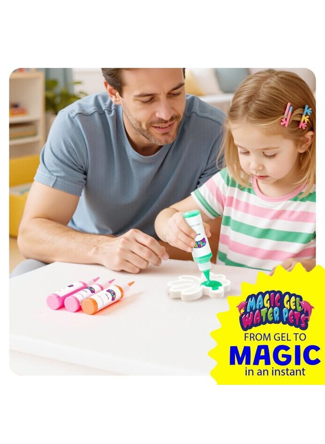 CUBETOOU Upgraded Magic Water Elf Toy Kit, 20 Gels & 15 Molds, Craft & Art Kits for Kids Age 3+, Aqua Fairy Water Gel Kit Make Your Own Water Pets Squishy Toy, DIY Squishy Maker Christmas Gift Party Favors - Image 3