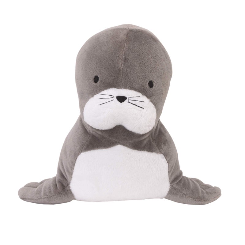 NoJo Seas The Day Grey and White Super Soft Sea Lion Plush Stuffed Animal
