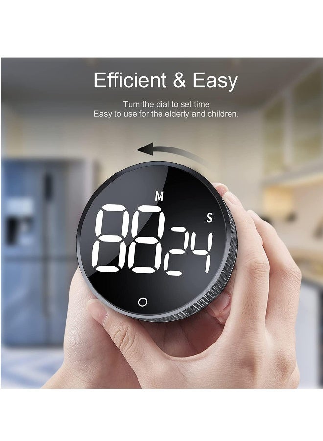 Digital Kitchen Timers Visual timers Large LED Display Magnetic Countdown Countup Timer for Classroom Cooking Fitness Baking Studying Teaching Easy for Kids and Seniors  - Image 2