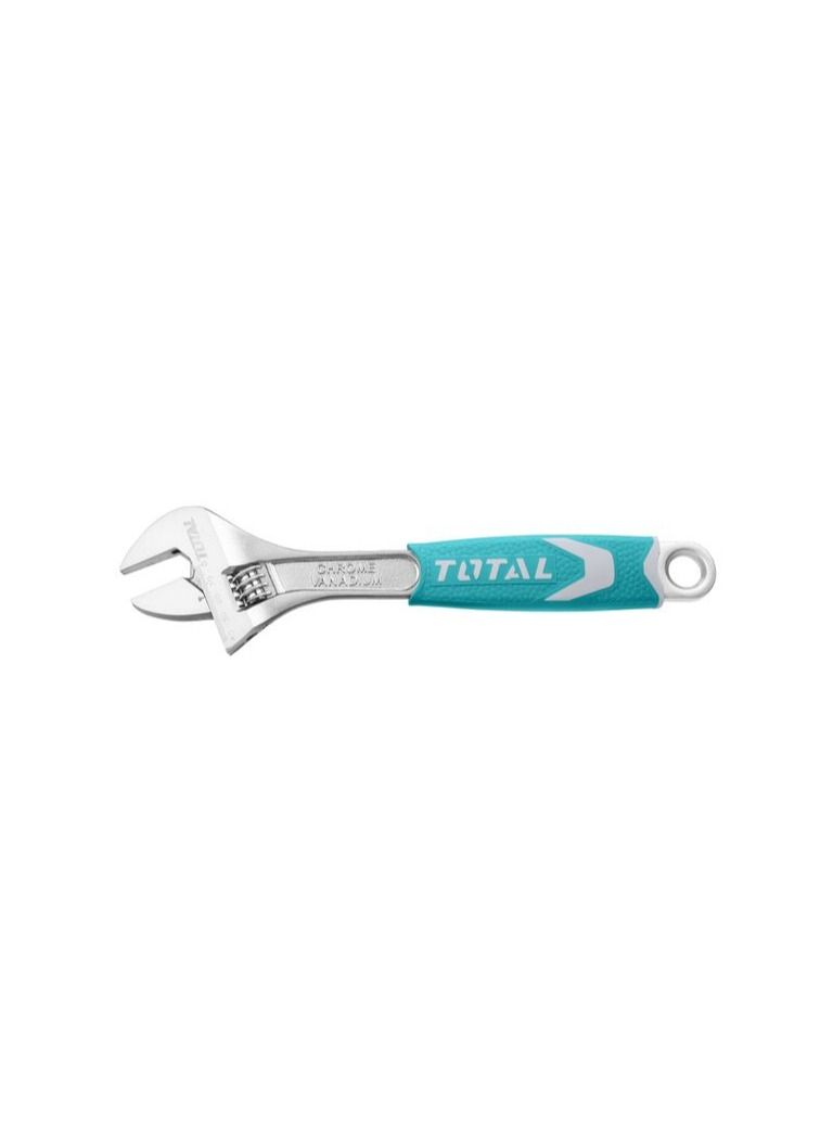 توتال مفتاح ربط قابل للتعديل من TOTAL THT101126 - 300 مم (12 بوصة) من الكروم والفاناديوم مع قبضة مطاطية  - Image 3