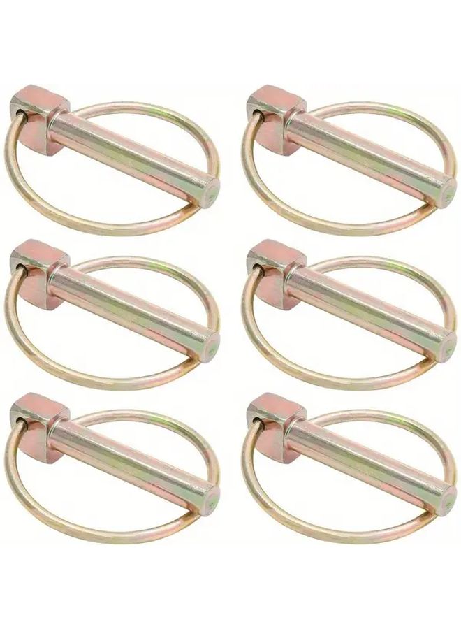 Variant Heavy Duty Chain Pin With Loop 6 Pack For Tractor Truck Trailer Mower - Image 1