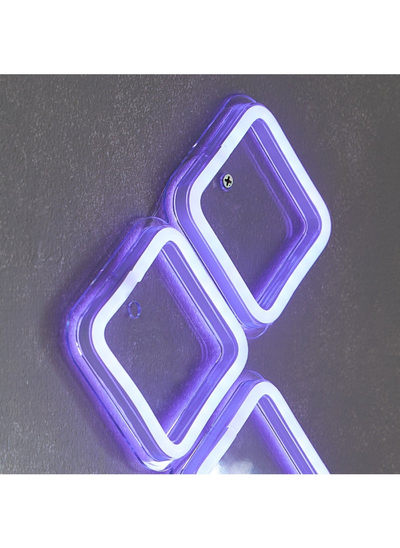 Home Box - Lyn Blocks Frame LED Neon Light 30 x 20 x 2 cm - Image 1