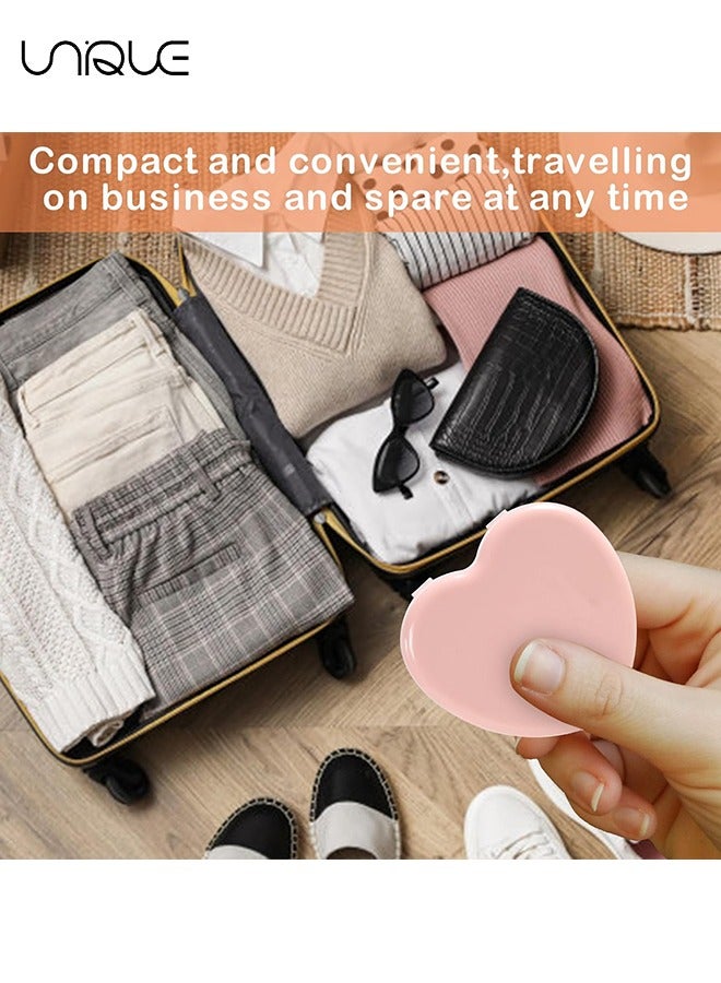 Unique Sewing Kit, 2pcs Mini Sewing Kit for Travel Essentials, Portable DIY Emergency Sewing Repair Supplies Heart Shaped Sewing Storage Case with Needles Buttons Wire Pins Thread Scissors (Blue, Pink)  - Image 4