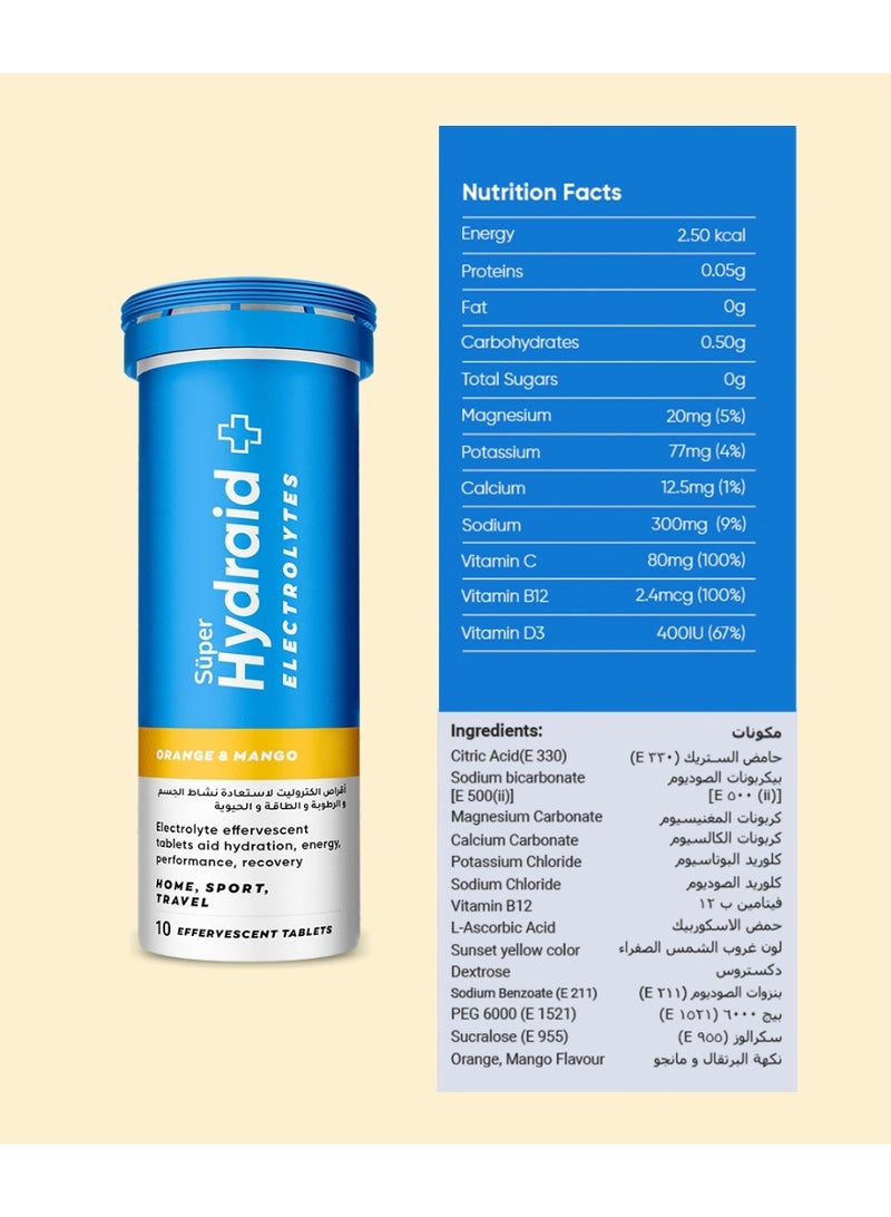 Super Hydraid Plus Electrolyte Drink Mix Orange & Mango - Image 4